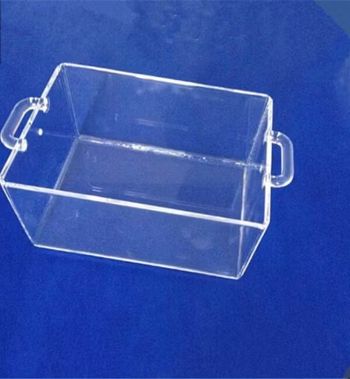 High Quality Clear Quartz Container Quartz Furnace Boats Quartz Boat for Semicomductor