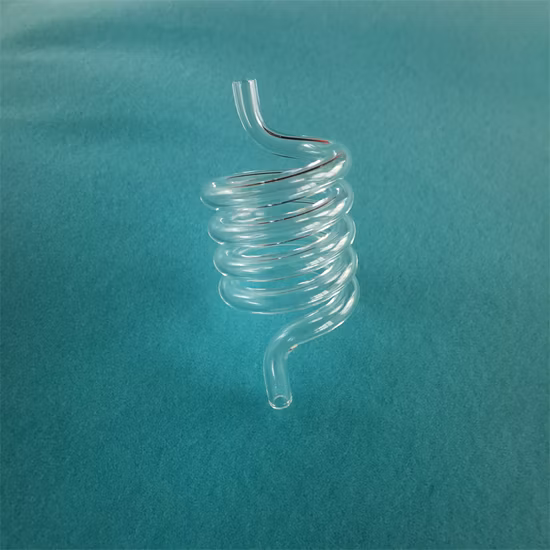 Hitzebeständiges spiralförmiges Quarzglasrohr, Quarzglasrohr mit Quarzglas